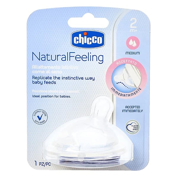 Chicco Tetina Natural Feeling 2m+ Média